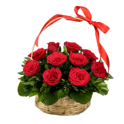 "Flower arrangement with 50 Red roses along with fillers - Click here to View more details about this Product
